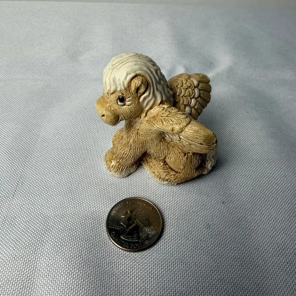 VTG‎ Tiny Artesania Rinconada Baby Pegasus Figurine Uruguay Earthenware Signed
